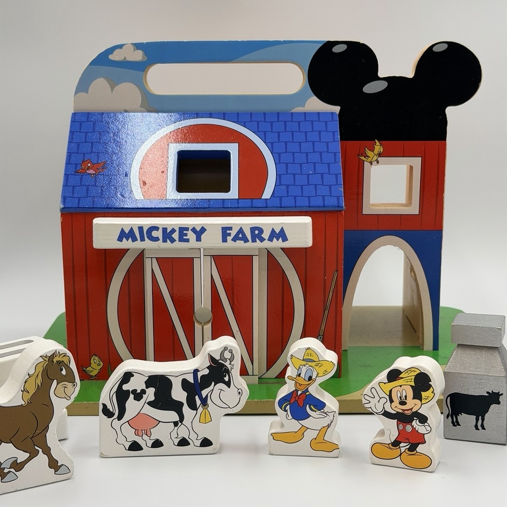 Melissa & Doug Disney Mickey Mouse Clubhouse On The Farm Wooden Barn Playset